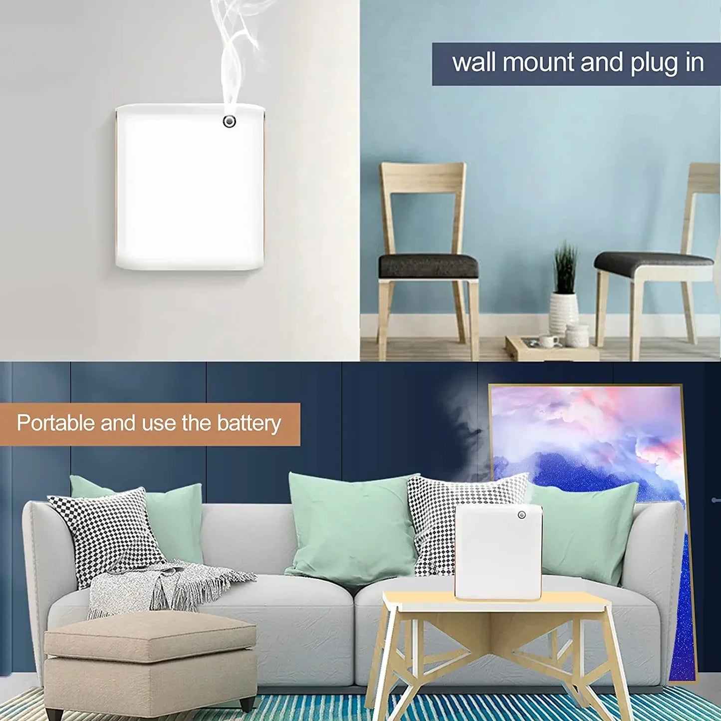 Luxe Waterloze Essentiële Olie Diffuser
